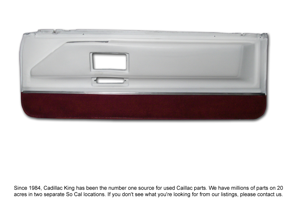 (image for) 1971-1978 CADILLAC DOOR PANEL LOWER RH - RESTORED